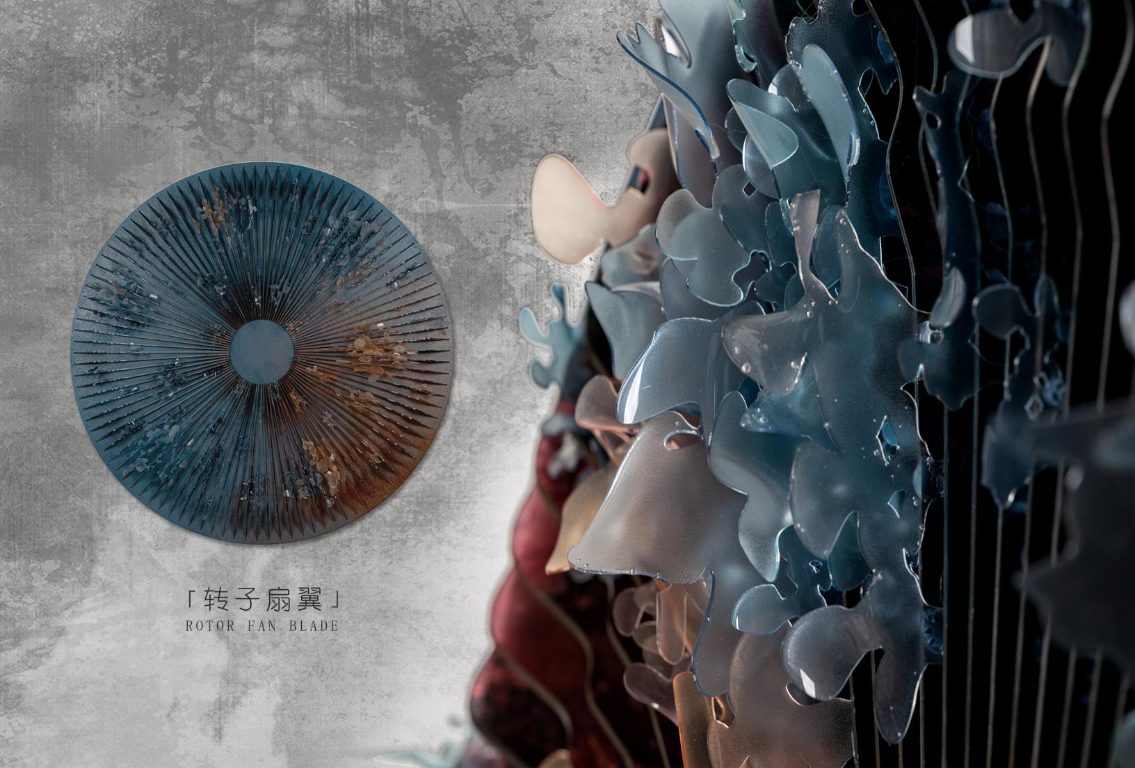 汇创名品 工业风轻奢客厅玄关过道样板房立体创意实物装置画