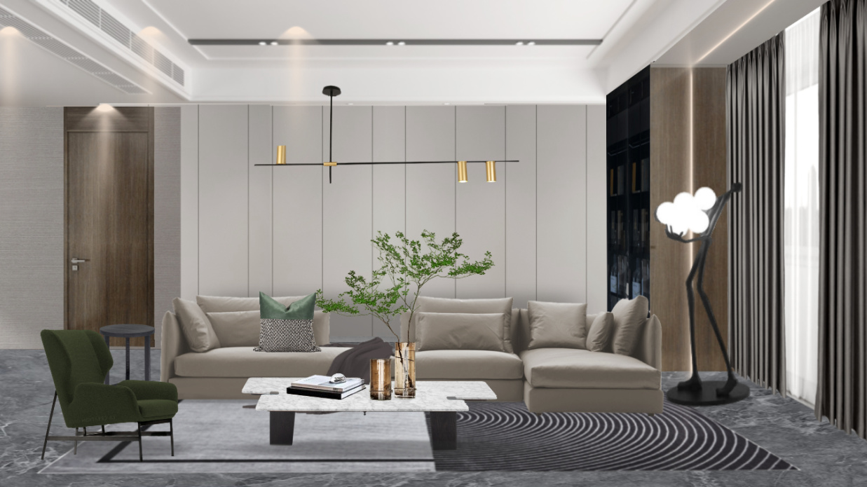 白桦林 客厅-美间设计