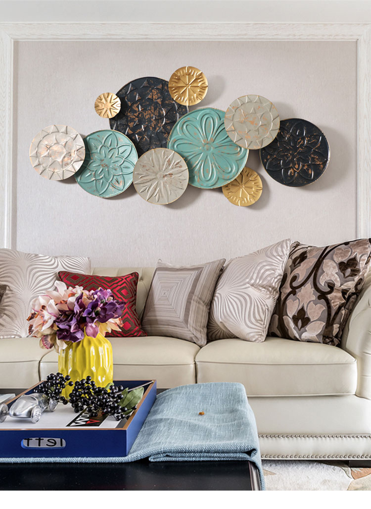 装饰 客厅背景墙面立体铁艺壁饰 创意墙饰挂件-单品-美间(软装设计