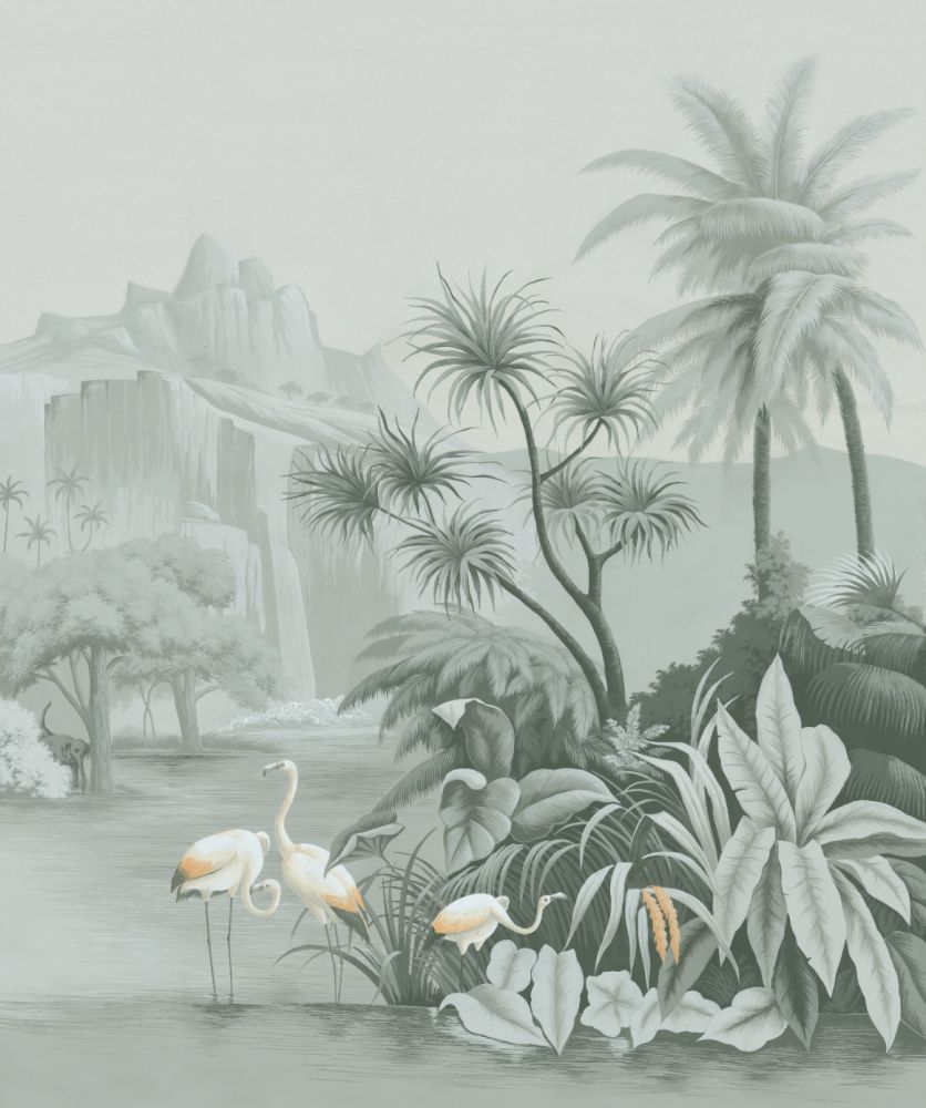 涂白tubai 手绘热带西洋画-墙纸壁纸-2022美间(软装设计采购助手)