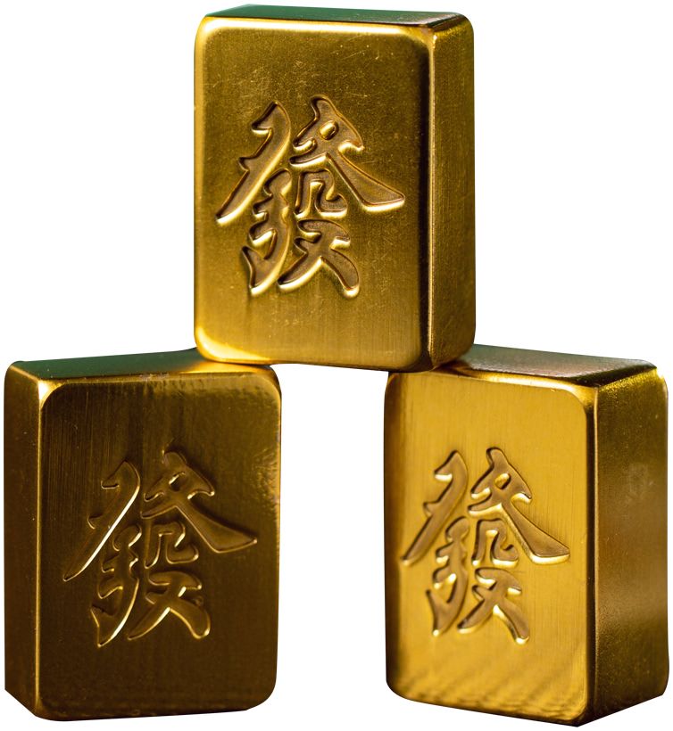 朱炳仁铜 新中式麻将发财摆件摆件2021美间（软装设计采购助手）