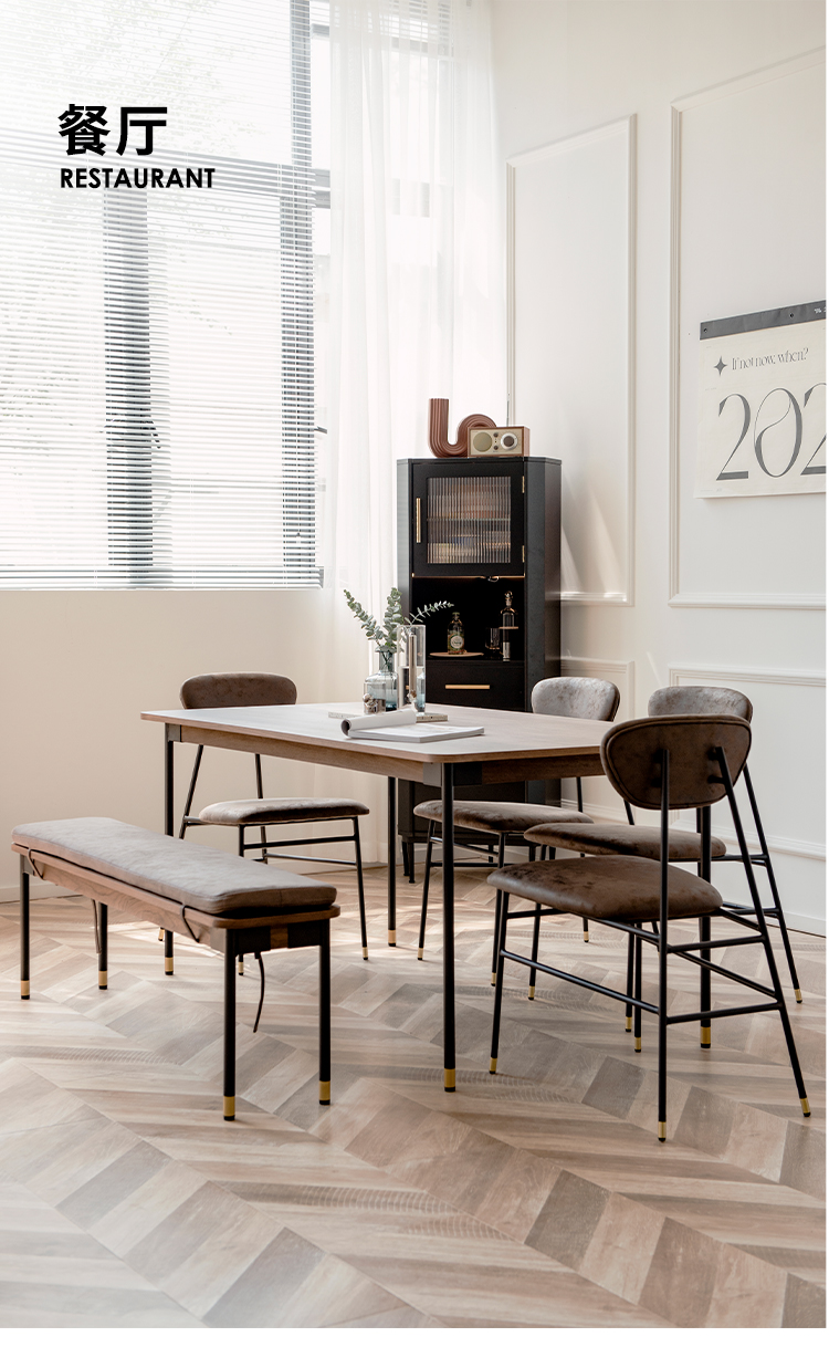 艾黛家居 现代简约餐厅吃饭轻奢餐桌-餐椅-2021美间(软装设计采购助手