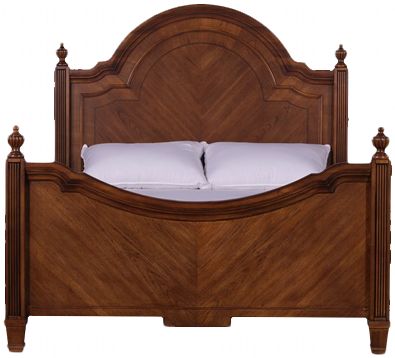 新传统柱式床 双人床