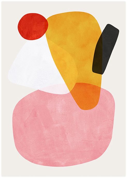 印象画都 金粉色色块抽象装饰画-抽象画-2022美间(软装设计采购助手)