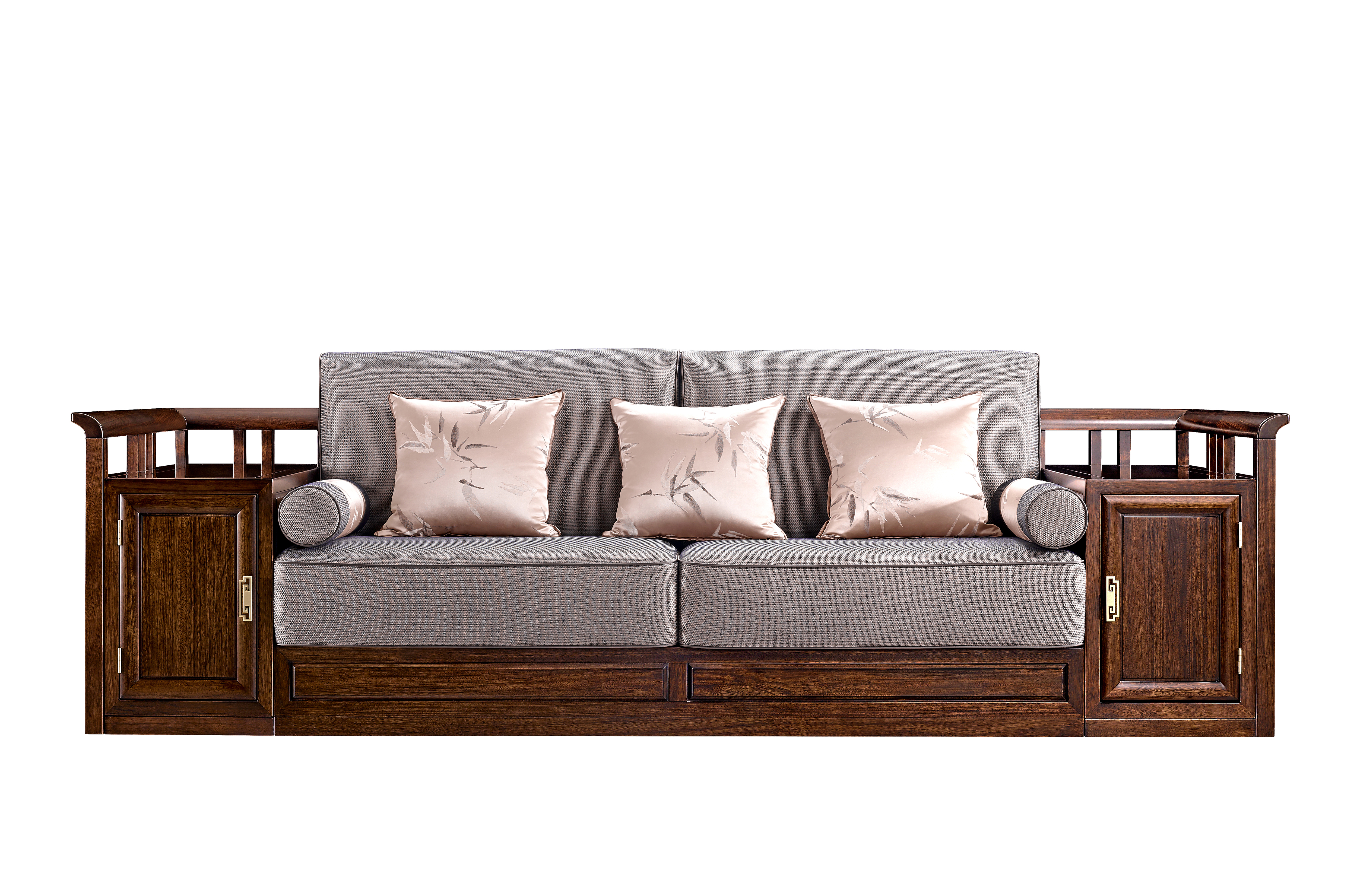 乌檀 新中式客厅三人沙发