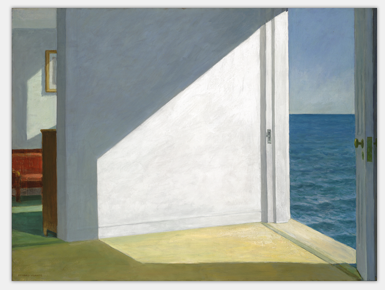 edward hopper霍普定制欧式挂画无框油画艺术家居复古酒吧装饰画