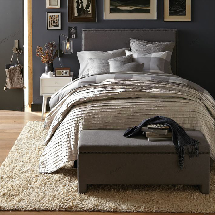 adds mode北欧立体百褶绗缝驼三件套-床品-2022美间(软装设计采购助手