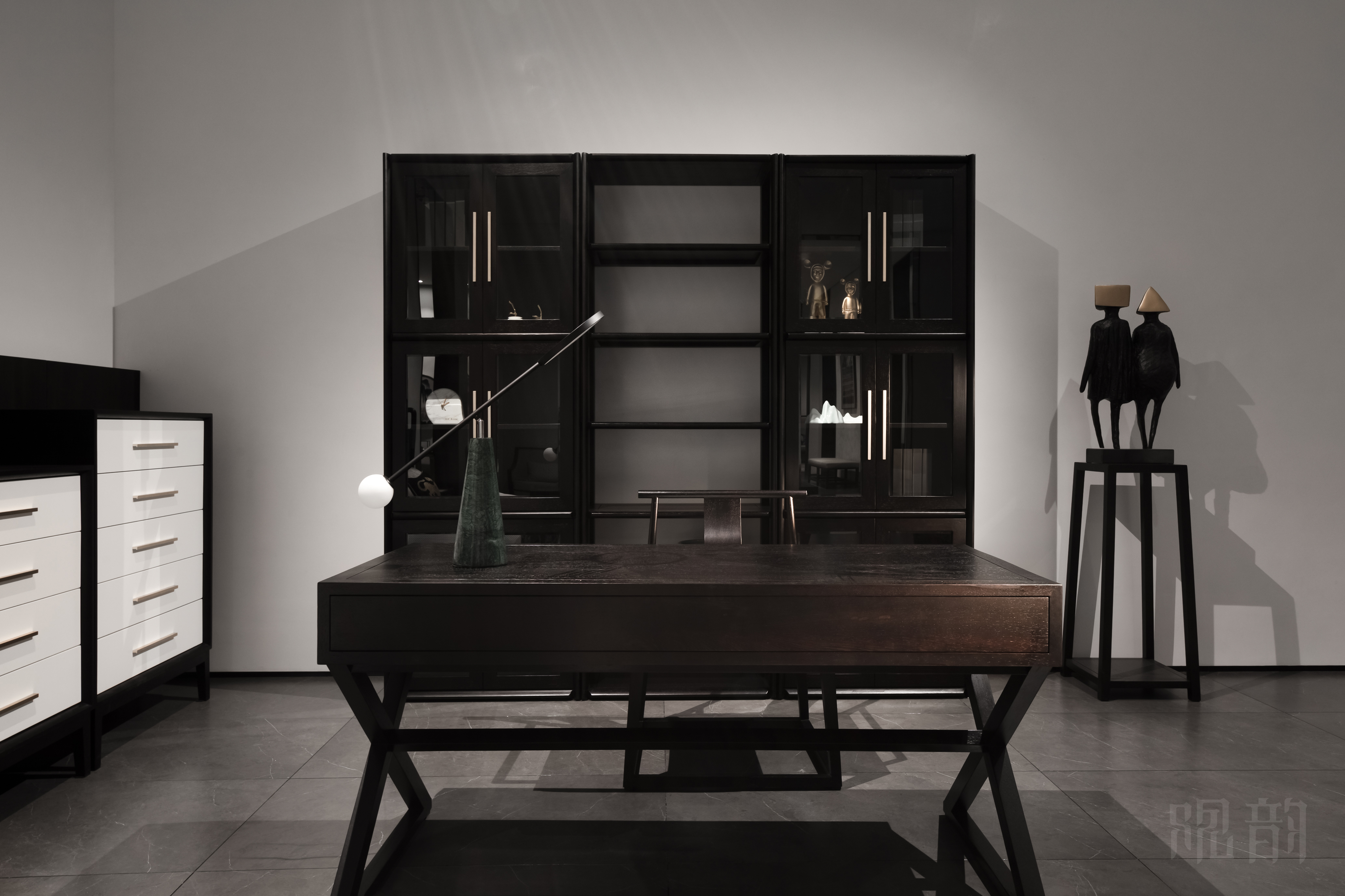 观韵 现代书房翻开门书柜-书柜-2021美间(软装设计采购助手)