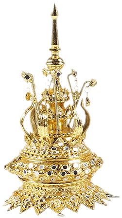 泰域东南亚摆件客厅玄关皇冠泰国工艺品泰式软装饰品创意桌面摆设