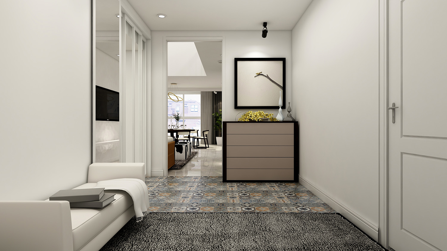 锐驰 现代客厅斗柜