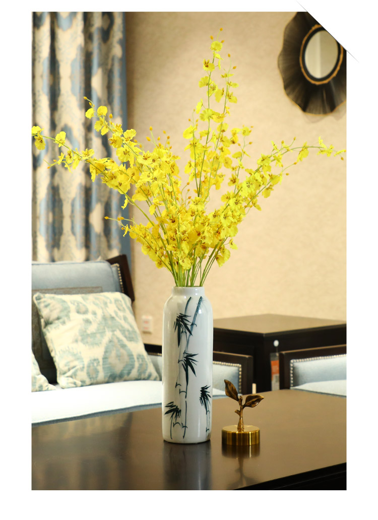 新中式家装客厅电视柜摆件花瓶陶瓷创意装饰品家居餐桌摆设装饰品