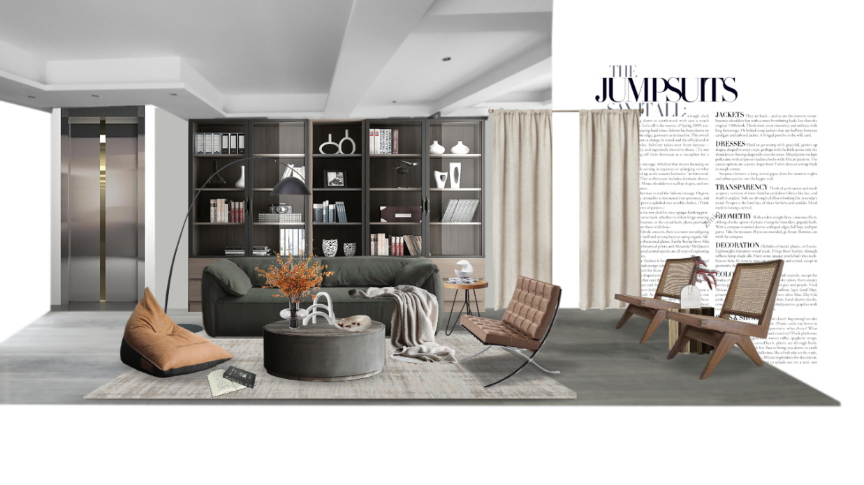 复地 一楼客厅-美间设计