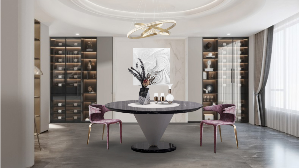 【餐厅3的副本】软装方案-现代软装方案-软装搭配方案/2021-美间(软装