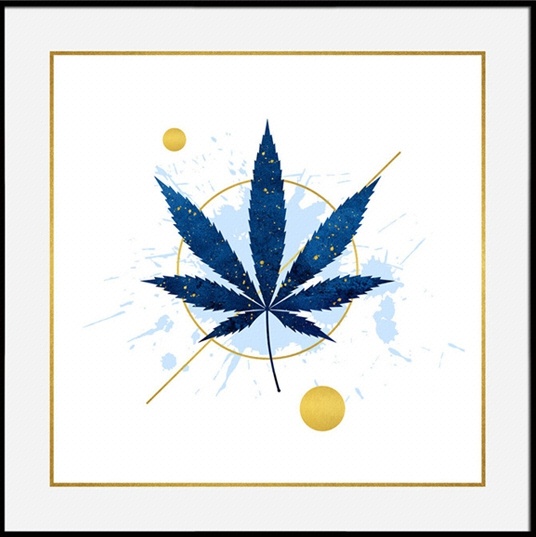 菲凡画廊 现代植物叶子抽象画