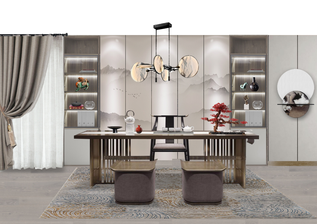 软装方案-新中式软装方案-软装搭配方案/2021-美间(软装采购助手)