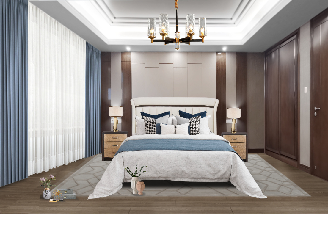 华府晶园张姐主卧-美间设计