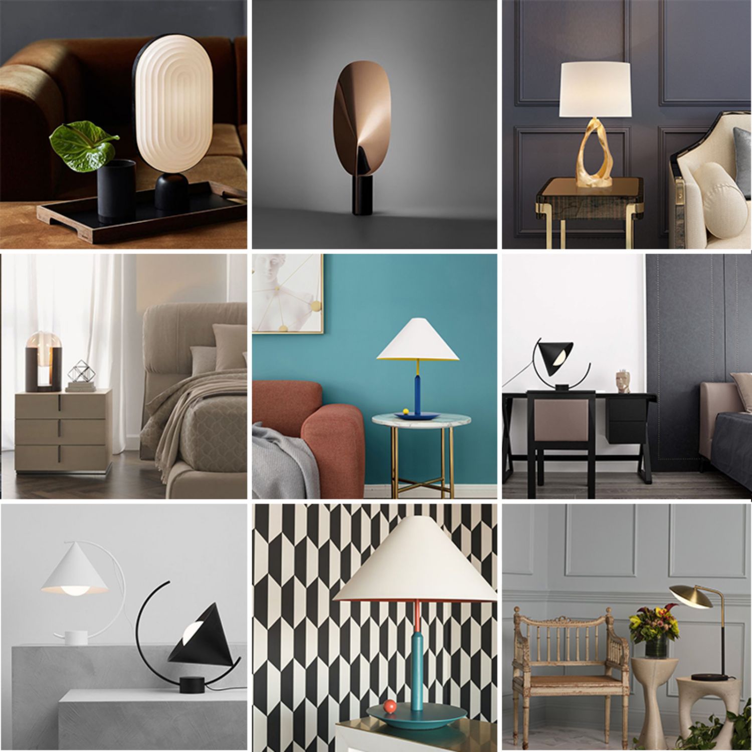 兰亭集势 北欧风创意卧室台灯-台灯-2021美间(软装设计采购助手)