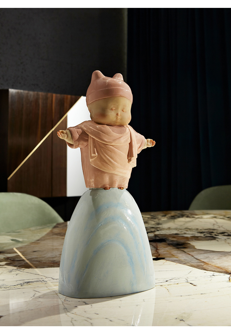 稀奇艺术瞿广慈作品《上帝保佑你》人物雕塑桌面摆件艺术礼品盒