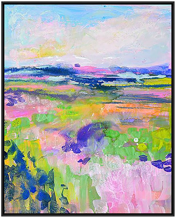 画作卧室风景简约抽象画