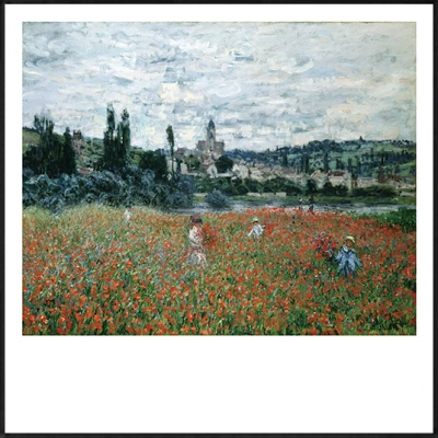 鳟鱼 现代田园风景正方形奈日出印象油画