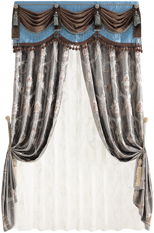 玉兰墙纸轻奢风简欧polyester卧室窗帘-窗帘-2021美间(软装设计采购