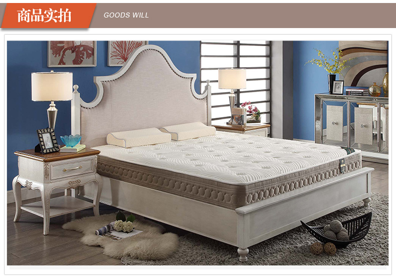 雅居格 现代乳胶席梦思双人椰棕床垫