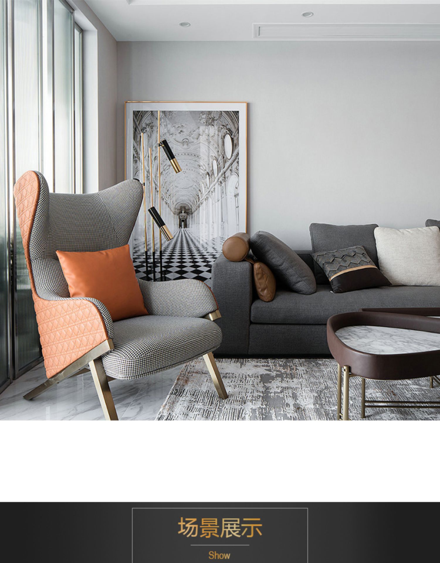 装饰画简约大气玄关挂画走廊过道轻奢晶瓷画-单品-美间(软装设计采购