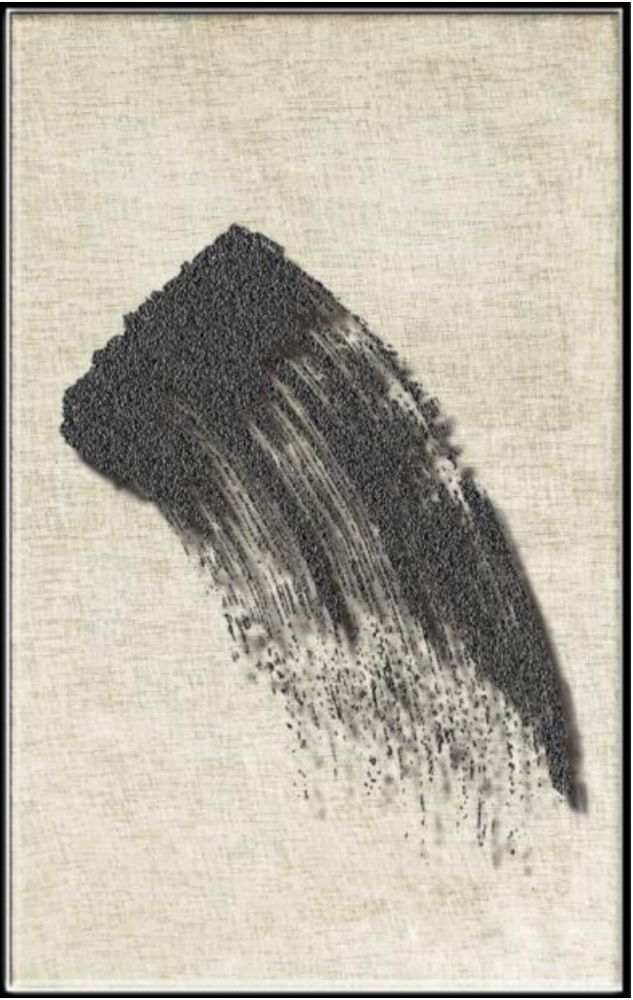 汇创名品 新中式麻布机理画灰色q装置画