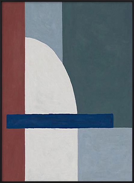 lilili映画 现代色彩碰撞艺术微喷餐厅艺术喷绘