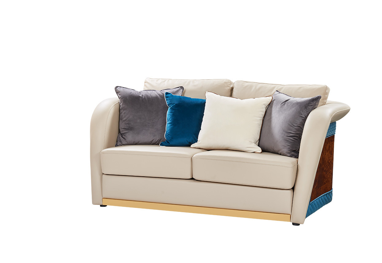 慢活乐趣 现代客厅轻奢榉木双人沙发-双人沙发-2021美间(软装设计采购