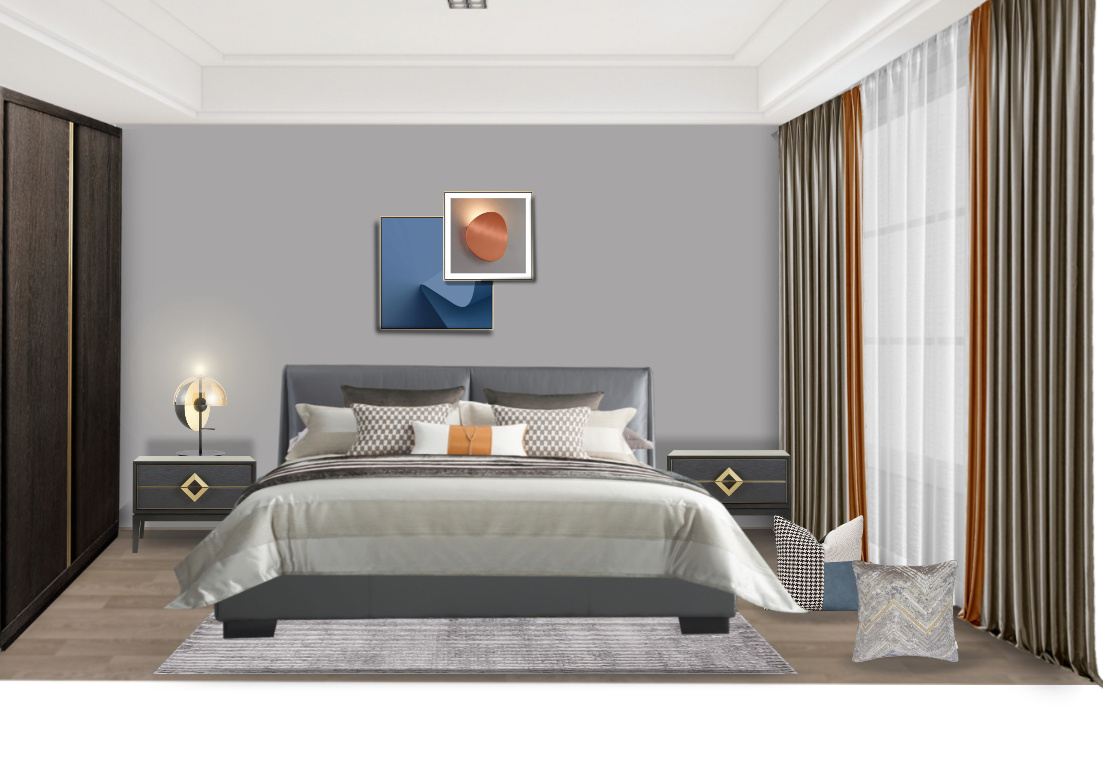 【主卧】软装方案-现代软装方案-软装搭配方案/2021-美间(软装采购